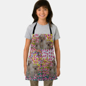 3つのラブラドールパピーズ絵を描油、キッズエプロン エプロン (インサイチュ)