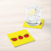 3つのリトルラディバグ – 紙コースター (インサイチュ)