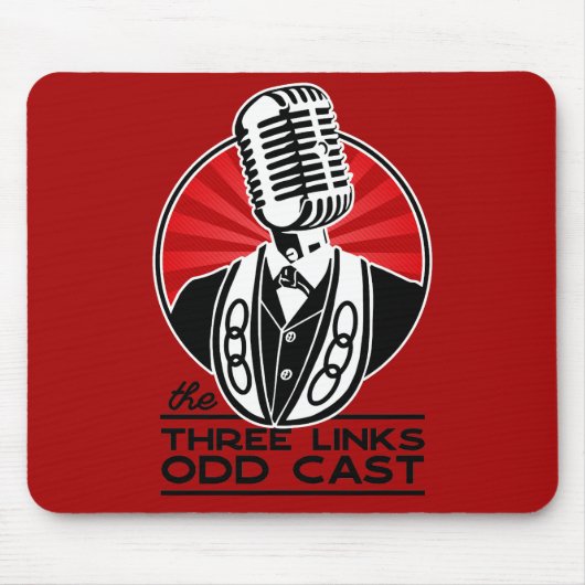 3つのリンク奇数キャストマウス マウスパッド (正面)