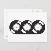 3つのレコード ポストカード (正面/裏面)