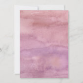 3つのレックスピンクパープルガール恐竜誕生日 招待状 (裏面)