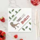 3つのレックス誕生日水彩 スタンダードランチョンナプキン (インサイチュ)