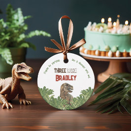 3つのレックス誕生日水彩 フェイバータグ