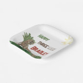 3つのレックス誕生日水彩 ペーパープレート (傾斜あり)