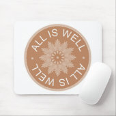 3つのワードの引用文の~Allは健康な~Inspirationalです マウスパッド (マウス)