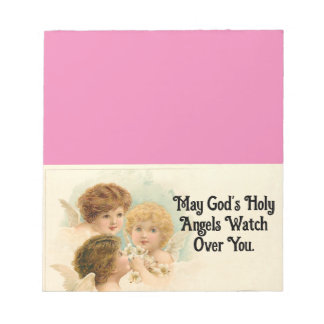 3つのヴィンテージエンジェルズメモ帳 ノートパッド