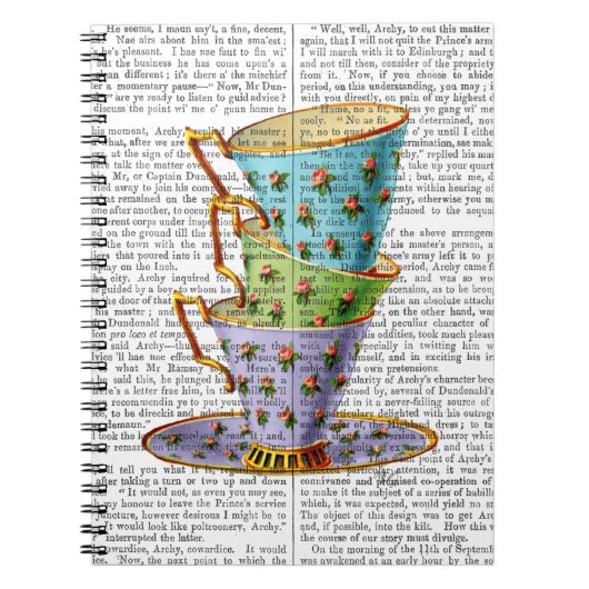 3つのヴィンテージカップのスタック ノートブック (正面)