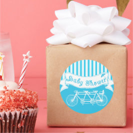 3つのヴィンテージシャワーシール用男の赤ちゃんバイク ラウンドシール