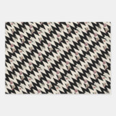 3つのヴィンテージパター日本のン ラッピングペーパーシート (正面3)