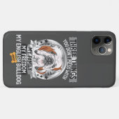 3つの事私の家族は私の自由の英語ブルドッグ Case-Mate iPhoneケース (裏面(横))