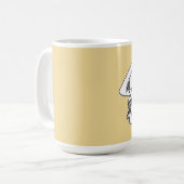 3つの側面のインクスケッチ コーヒーマグカップ (正面左)