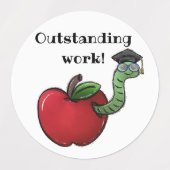 3つの先生シールのセット ラベル (デザイン1)