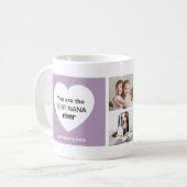 3つの写真と1つのハート |ナ最高のナ・エバー コーヒーマグカップ (正面左)
