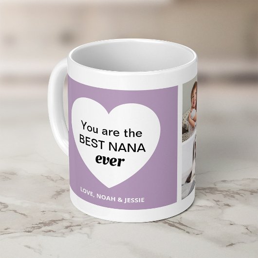 3つの写真と1つのハート |ナ最高のナ・エバー コーヒーマグカップ