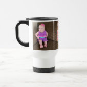 3つの写真のパーソナライズなタンブラーか陶磁器のマグ トラベルマグ (左)