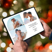 3つの写真ハーフアーチクリスマスクリスマスシンプルの休日 シーズンカード