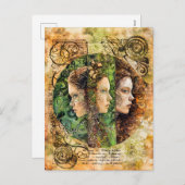 3つの北の国、北の運命の女神 シーズンポストカード (正面/裏面)