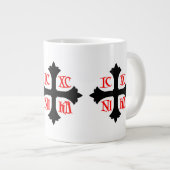 3つの十字のマグカップ ジャンボコーヒーマグカップ (正面右)