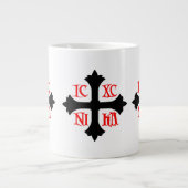 3つの十字のマグカップ ジャンボコーヒーマグカップ (正面)
