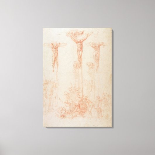 3つの十字の勉強 キャンバスプリント (正面)