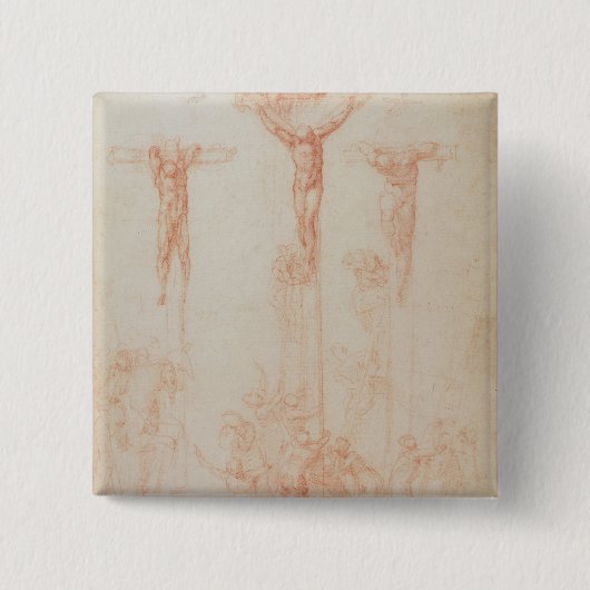 3つの十字の勉強 缶バッジ (正面)