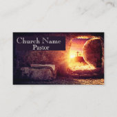 3つの十字の空の墓教会の牧師 名刺 (正面)