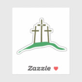 3つの十字架イエス・キリストが復活した！ シール (シート)