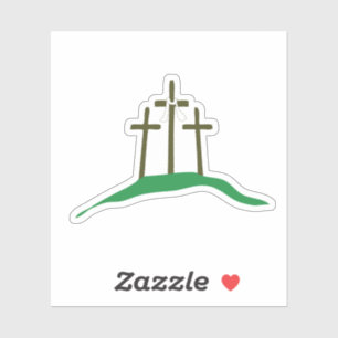 3つの十字架イエス・キリストが復活した! シール