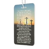 3つの十字詩編23日没メモリアル カーエアーフレッシュナー (左)