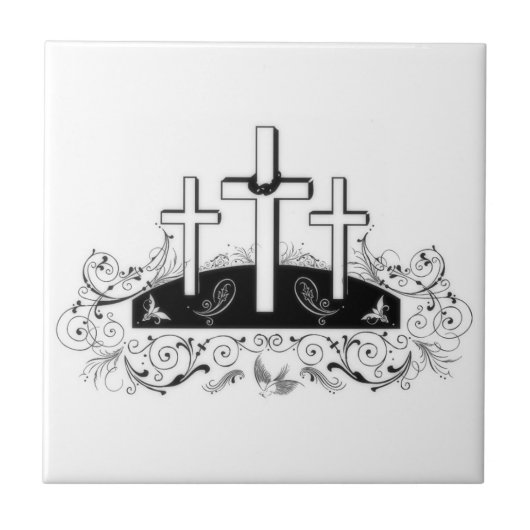 3つの十字 タイル (正面)