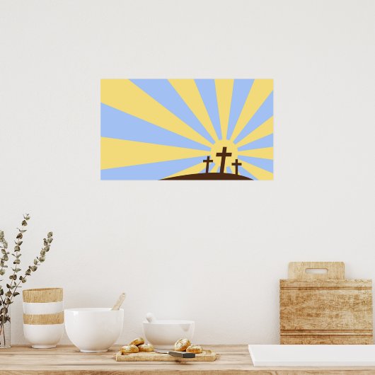 3つの十字 ポスター (キッチン)