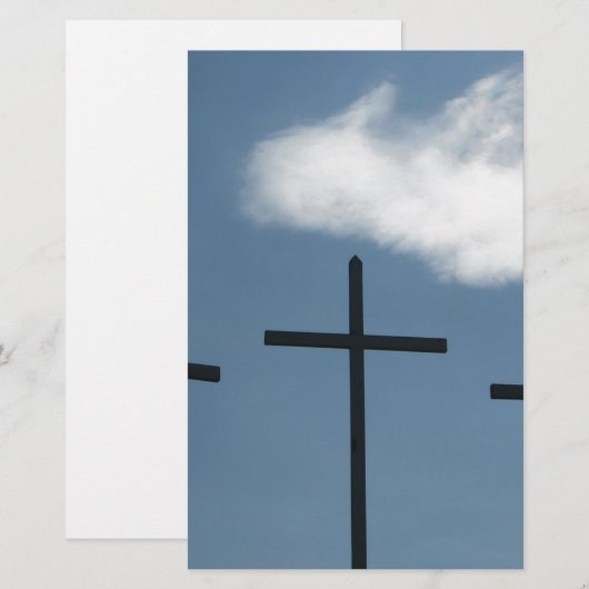 3つの十字 便箋 (正面/裏面)