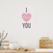 3つの単語：私はあなたを愛している ポスター (キッチン)