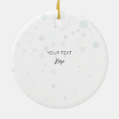 3つの名前の最初のクリスマスファミリーかわいいキリン セラミックオーナメント (裏面)