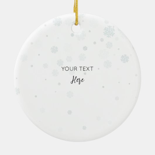 3つの名前の最初のクリスマスファミリーかわいいキリン セラミックオーナメント (裏面)