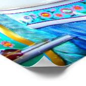 3つの回転木馬ポニー ポスター (角)