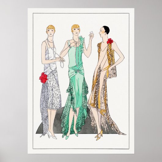 3つの夕べドレスにレース付きRacine ポスター (正面)