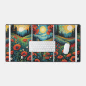 3つの太陽の土地 デスクマット (キーボード&マウス)