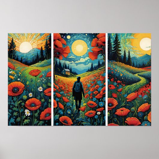 3つの太陽の土地 ポスター (正面)