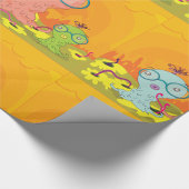 3つの奇妙な生き物の包装紙 ラッピングペーパー