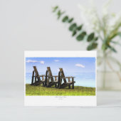 3つの孤独な椅子 ポストカード (スタンド正面)