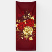 3つの宝石のローズ 横断幕 (縦)