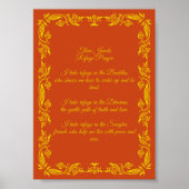 3つの宝石避難祈りの言葉 – 子バージョン ポスター (正面)