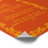 3つの宝石避難祈りの言葉 – 子バージョン ポスター (角)