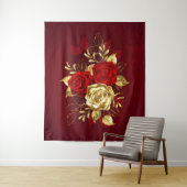 3つの宝飾ローズ タペストリー (インサイチュ)