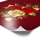 3つの宝飾ローズ フォトプリント            (角)