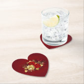 3つの宝飾ローズ ペーパーコースター (インサイチュ)