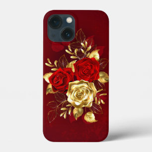 3つの宝飾ローズ iPhone 13 MINIケース