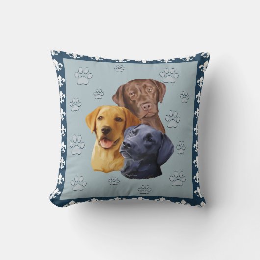 3つの実習の枕 クッション (正面)