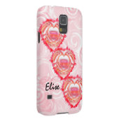 3つの対角線スタックハートカスタム Case-Mate iPhoneケース (裏面/右)